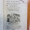 Histoire du clergé pendant la Révolution francoise, ouvrage cédié à la nation angloise