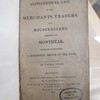 An Alphabetical list of the merchants, traders, and housekeepers, residing in Montreal. To which is prefixed, a descriptive sketch of the town