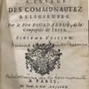 Retraite spirituelle à l'usage des communautez religieuses