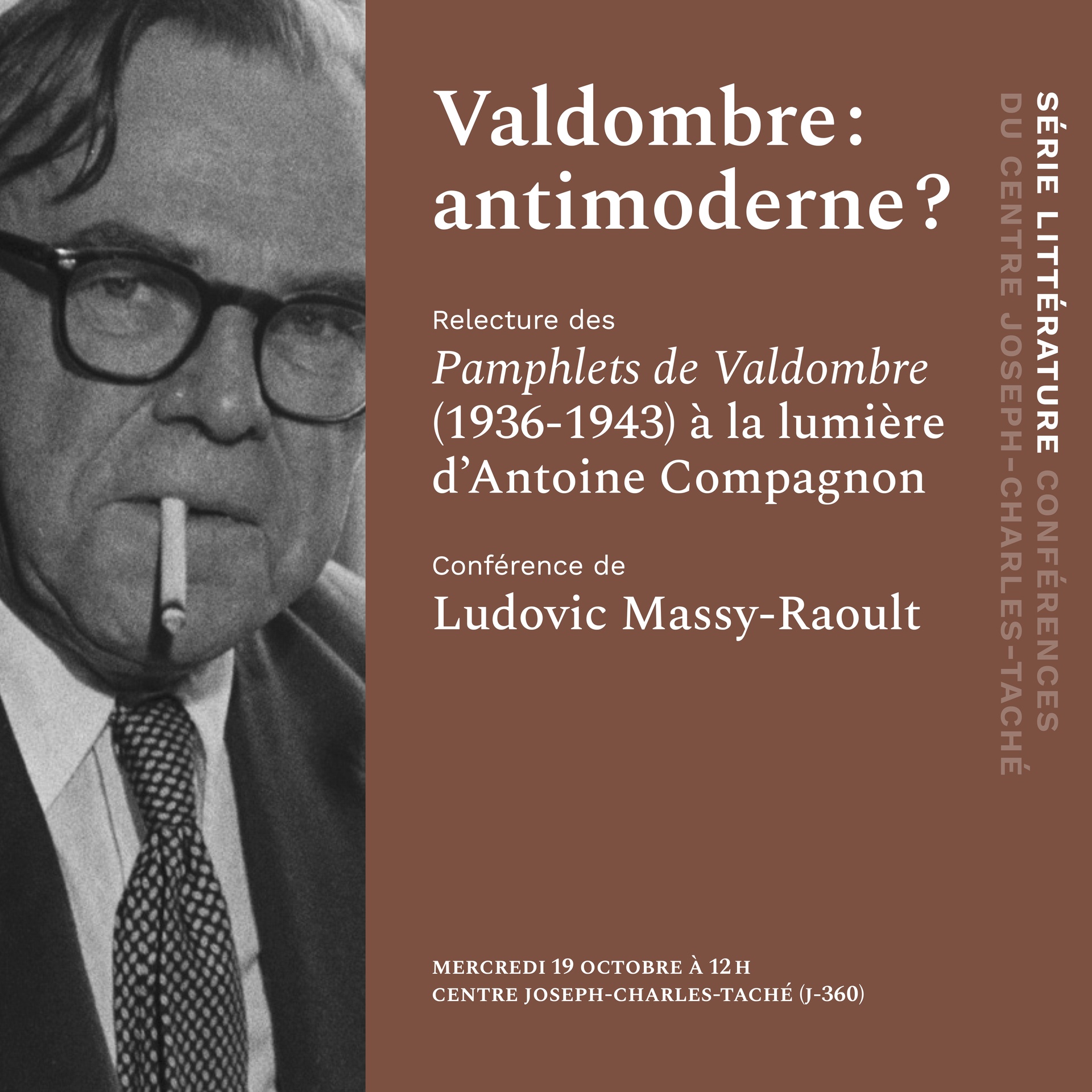 Conférence | Valdombre : antimoderne ?