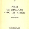 Pour un dialogue avec les athées
