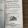 Instructions sur les fonctions du ministère pastoral