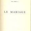 Le mariage