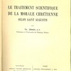 Le traitement scientifique de la morale chrétienne selon Saint Augustin