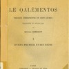 Le Qalêmentos. Version Éthiopienne en sept livres.
