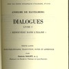 Dialogues : Livre I : Renouveau dans l’Église
