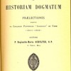 Introductio in historiam dogmatum prælectiones habitæ in Collegio Pontificio « Angelico » de Urbe