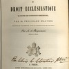 Manuel du droit ecclésiastique, de toutes les confessions chrétiennes