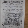 Rituel du diocèse de Québec