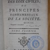 Théorie des loix civiles, ou, Principes fondamentaux de la société
