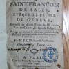 L'esprit de saint François de Sales, évêque et prince de Genève