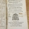 Institutiones philosophicae ad usum seminarii Tullensis illustrissimi ac reverendissimi in Christo patris