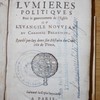 Les nouvelles lumières politiques pour le gouvernement de l'Église, ou, L'évangile nouveau du cardinal Palavicin revelé par luy dans son Histoire du Concile de Trente