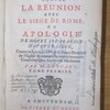 Préservatif contre la réunion avec le siège de Rome, ou, Apologie de notre séparation d'avec ce siège, contre le livre de Mlle. de B. Dame Proselyte de l'Eglise Romaine, et contre les autres controversistes anciens et modernes
