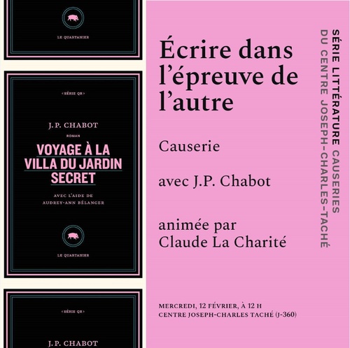 Causerie | Écrire dans l'épreuve de l'autre. Autour du « Voyage à la villa du jardin secret »