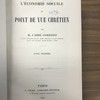 L'économie sociale au point de vue chrétien