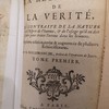 De la recherche de la verité