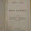 The poetical works of miss Landon complete