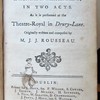 The cunning-man, a musical entertainment, in two acts as it is performed at the Theatre-Royal in Drury-Lane