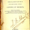 Sacrosancti et oecumenici concilii Tridentini Paulo III, Julio III et Pio IV pontificibus maximis, celebrati canones et decreta