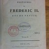 Oeuvres posthumes de Frédéric II, roi de Prusse
