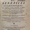 Traité des bénéfices ecclésiastiques