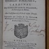 Instructions de saint Charles Borromée,... aux confesseurs de sa ville et de son diocèse..