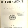 Exposition des principes du droit canonique