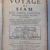 Voyage de Siam des pères jésuites, envoyez par le roy aux Indes & à la Chine. Avec leurs observations astronomiques..