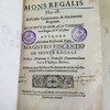 Mons Regalis. Hoc est. Ad casus conscientiae, & animarum regimen institutio moralis theolog. verè regia, & utilissima