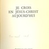 Je crois en Jésus-Christ aujourd’hui