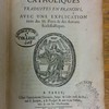 Épistres catholiques, traduites en françois, avec une explication tirée des SS. Pères & des auteurs ecclésiastiques