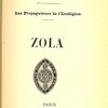 Les Propagateurs de l’Irreligion. Zola