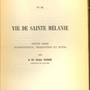 Vie de sainte Mélanie