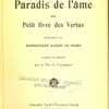 Le Paradis de l’âme ou Petit livre des Vertus attribué au bienheureux Albert le Grand