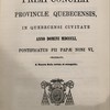Acta et decreta primi concilii provinciae quebecensis, in quebecensi civitate anno domini MDCCCLI, pontificatus PII Papae Noni VI, celebrati, a sancta sede revisa et recognita