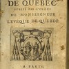 Rituel du diocèse de Québec