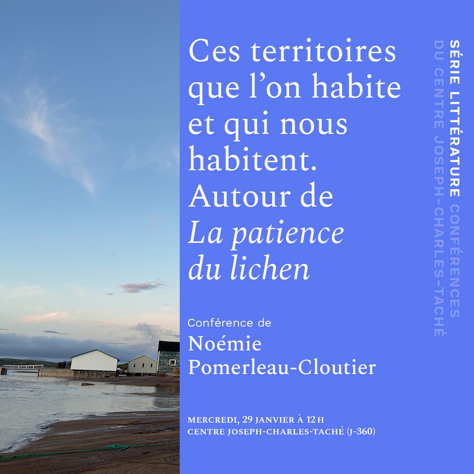 Conférence | Ces territoires que l'on habite et qui nous habitent. Autour de La patience du lichen