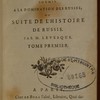 Histoire des différents peuples soumis a la domination des Russes, ou suite de l'histoire de Russie