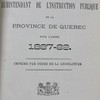 Rapport du Surintendant de l’Instruction publique de la Province de Québec