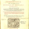 t.1, Thesaurus sacrorum rituum, seu commentaria in rubricas Missalis et Breviarii romani ; t. 2, Thesaurus sacrorum rituum, seu commentaria in rubricas Breviarii romani
