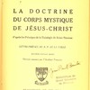 La doctrine du corps mystique de Jésus-Christ, d’après les Principes de la Théologie de Saint-Thomas