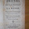 Prônes sur le sacrifice de la Messe, ou, Instructions dogmatiques, historiques et morales sur cet auguste mystère