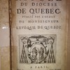 Rituel du diocèse de Québec