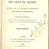Théologie à l’usage des gens du monde ou études sur la doctrine catholique
