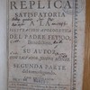 Anti-theatro critico, sobre el tomo tercero del Theatro critico; y Replica satisfactoria primera, y segunda parte, a la Ilustracion apologetica del P. Feyjoò, Benediction. En que se le descubren, manifiestan, y señalan 998. errores, que poràn contarse por los margenes