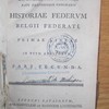 Historiae federum Belgii Federati primae linae in usum auditorum