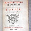 Histoire des révolutions de l'empire de Russie