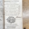 Dissertations sur l'histoire ecclesiastique et civile de Paris : suivies de plusieurs eclaircissemens sur l'histoire de France : ouvrage enrichi de figures en taille-douce