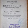 Défense des Recherches philosophiques sur les Américains